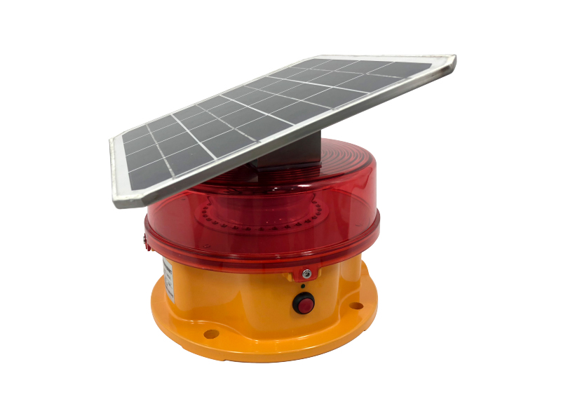 CM-13-TZ Solar power Red Aviation Obstruction light Led