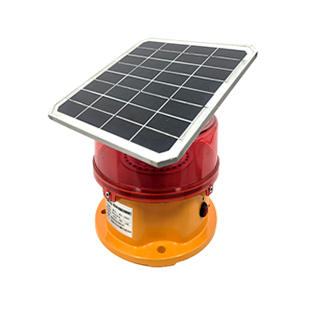 Portable solar medium intensity tower LED warning light