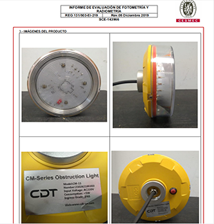 Congratulats CDT low intensity LED aircraft warning light passed the BV Conformity