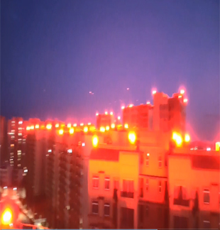 Aviation Obstruction Lights are applicated to the Highrise Buildings