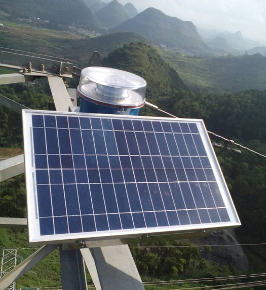 CK-16 Solar Power Medium Intensity Obstruciton lights for 220KV Electrical Power Tower Project