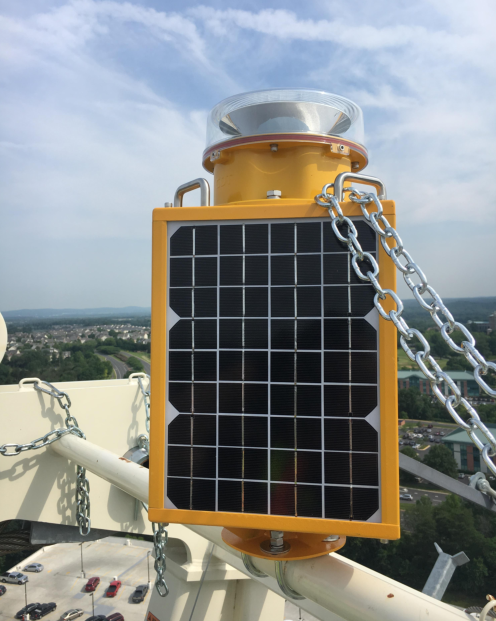 CK-15-T solar powered obstruction light on tower crane