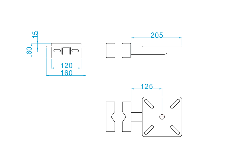 Anchorear Type Mounting Bracket