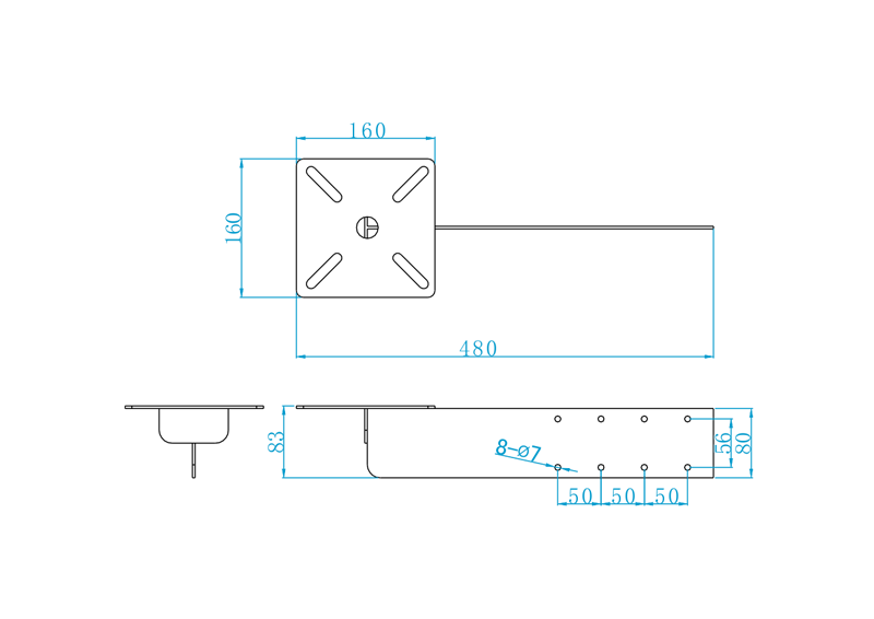 Curtain Wall Type Mounting Bracket