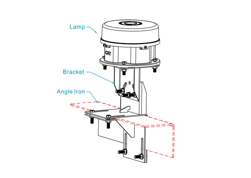 Mounting Bracket of Horizontal Angle Iron Type