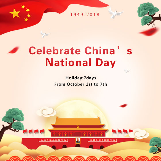 National Day holiday notice