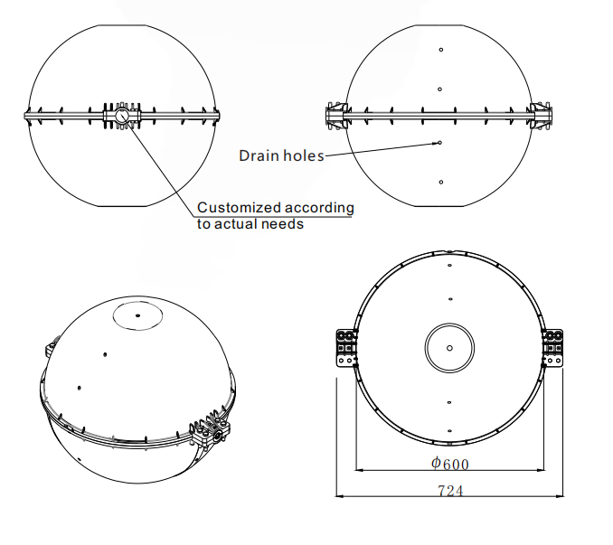 Aviation Obstacle Sphere or Aviation Sphere Ball